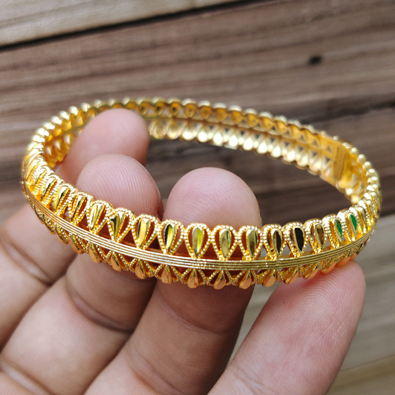 Flower Arab African Ethiopian Moon Embroidery Bracelets