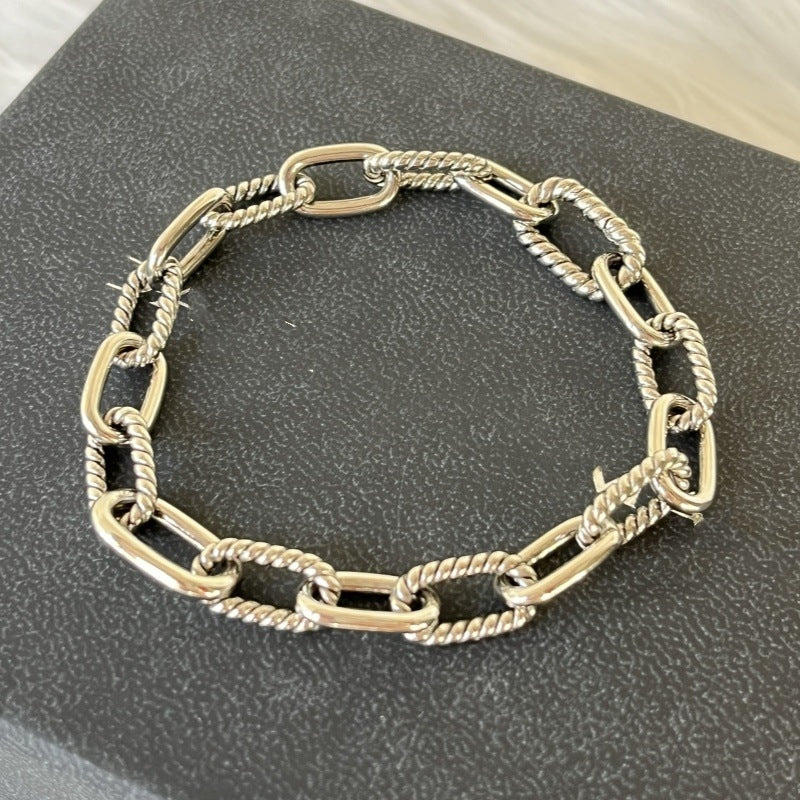 Durable Color Matching Chain Popular Twisted Bracelet