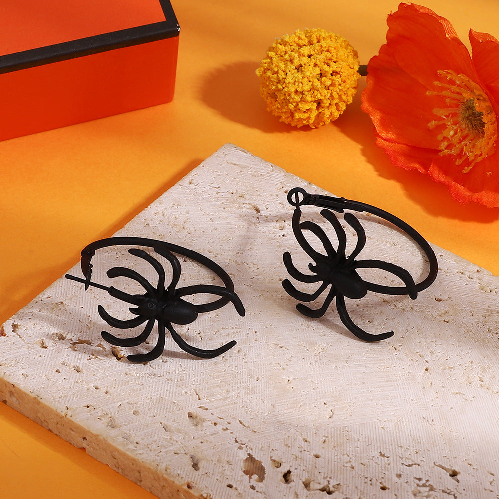 Big Spider Ear Retro Fashion Dark Earrings