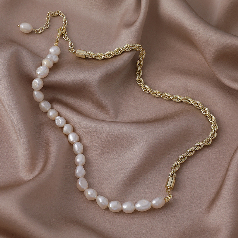 Pearl French Baroque Versatile Irregular Niche Design Simple Necklaces