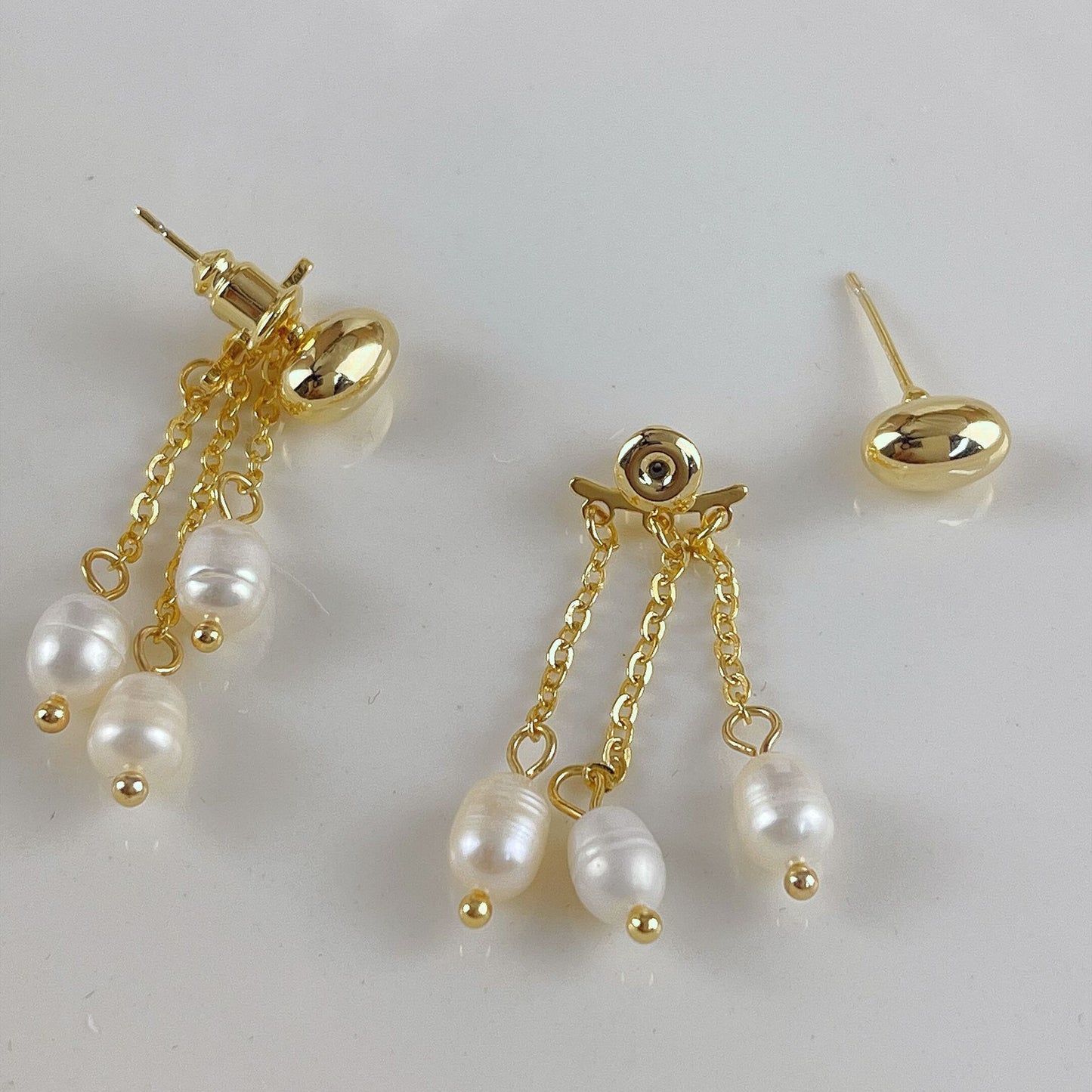 Women's Fresh Water Pearl Tassel Sweet Elegance High-grade Earrings