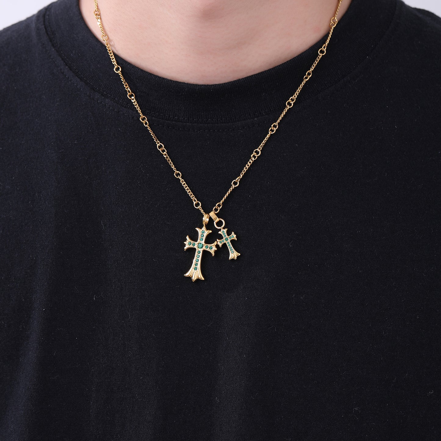 Women's & Men's High-grade Twin Sweater Chain Special Interest Necklace