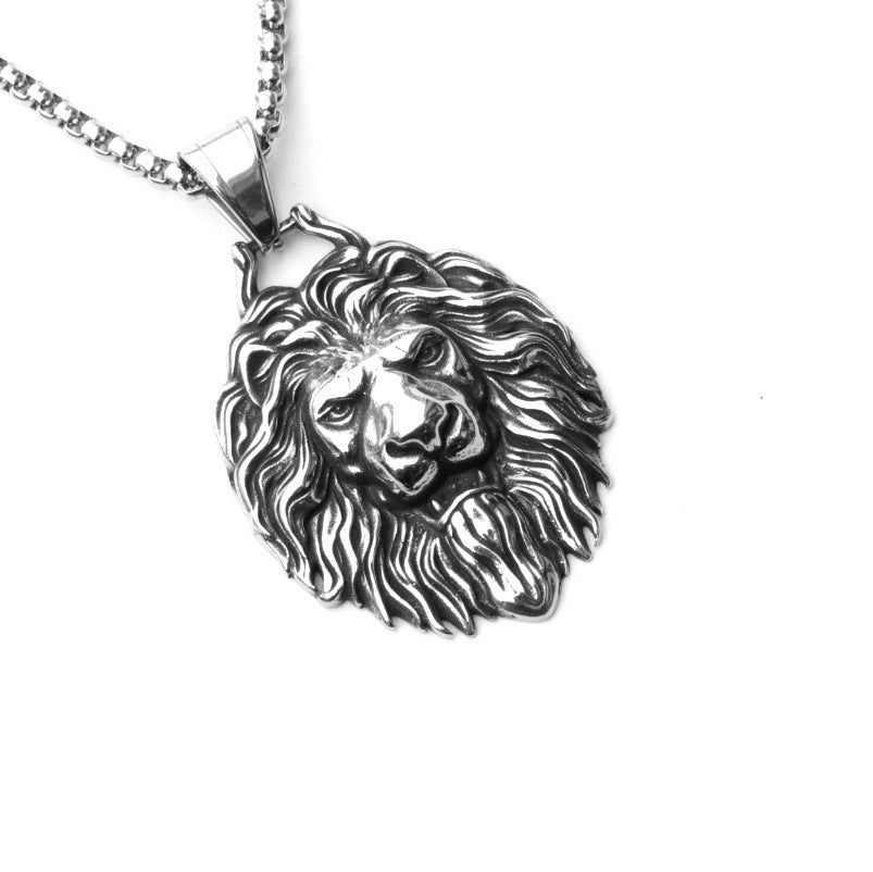 Men's Punk Titanium Steel Skull Personality Retro Domineering Necklace