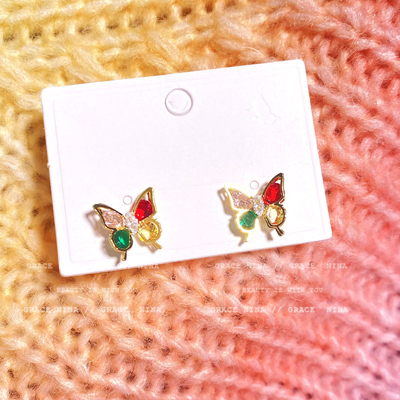 Women's Zircon For Summer Fashion Fairy Temperamental Exquisite Earrings