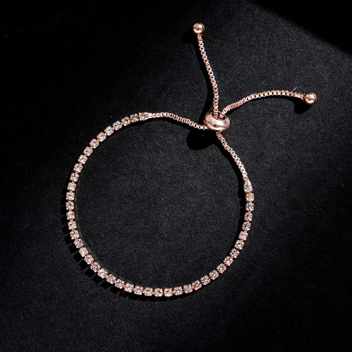 High-grade Gang Drill Simple Adjustable Fashionable Elegant Light Bracelet