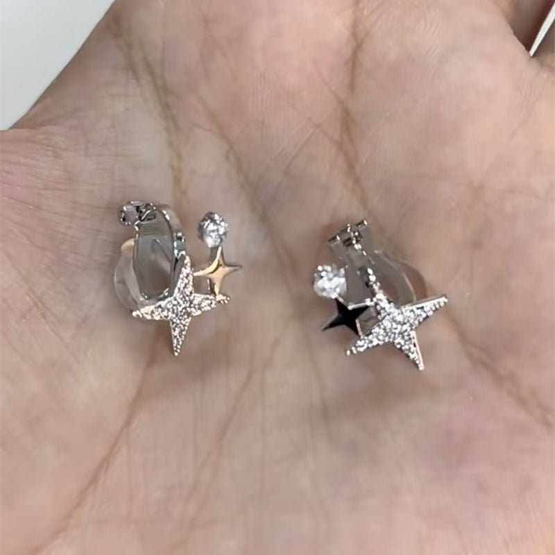 Butterfly Zircon Female Retro Minority Design High Ear Clip