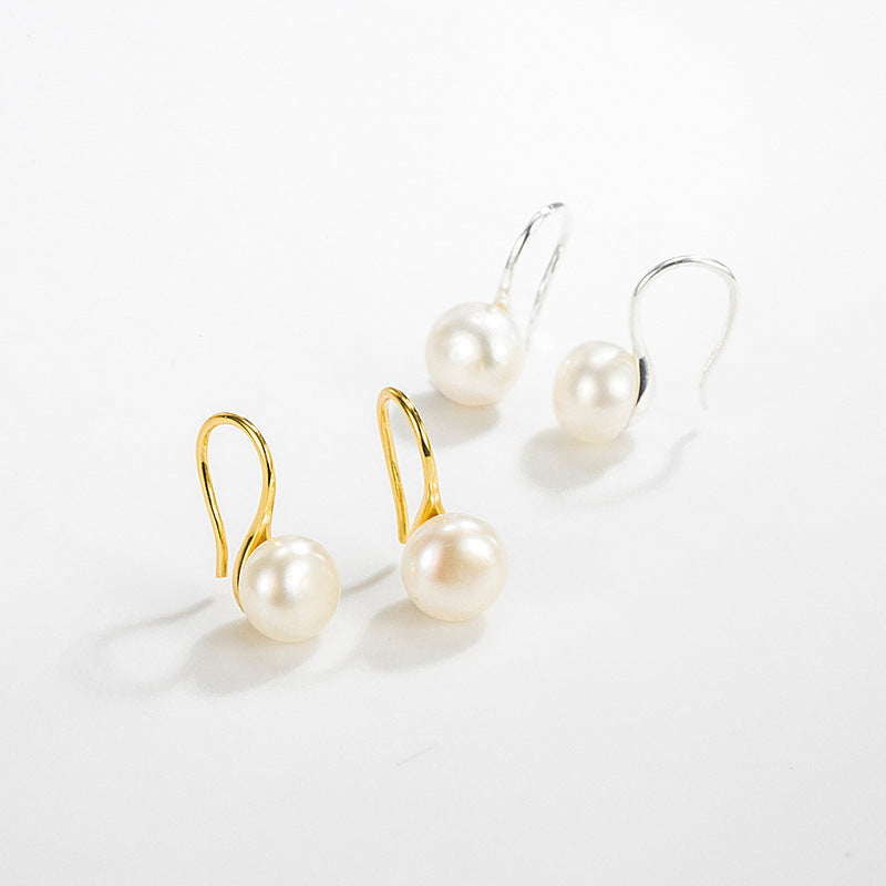 Elegant Graceful Light Luxury Simplicity Geometric Pearl Simple Earrings