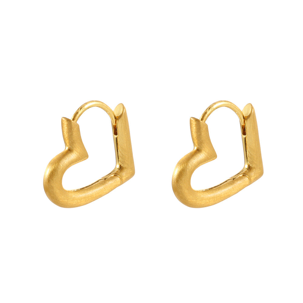 Simple Fashion Commuter Light Luxury High-grade Brushed Earrings