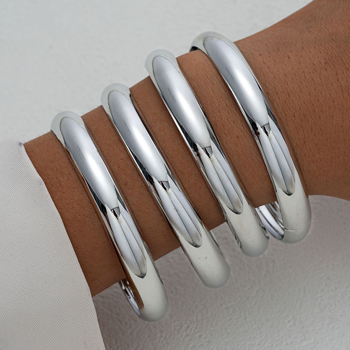 Gold Pigment Medium Small Personalized Wide Twin Fashion Bracelet