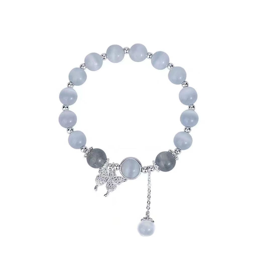 Bracelets en pierre de lune naturelle exquise pour femmes, perles pour un beau Design