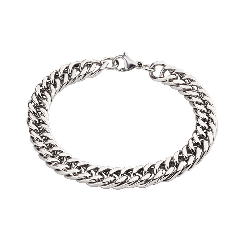 Steel No Fading Double Woven Grinding Surface Bracelets