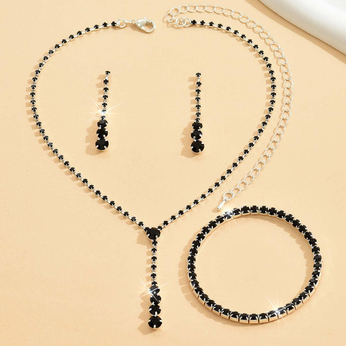 Simple Popular Ear He Originally Single Row Jewelry Set