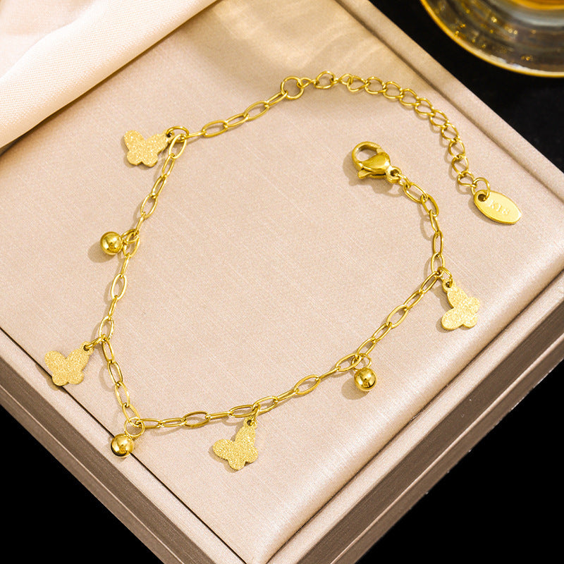 Steel No Fading Butterfly Fairy Female Bracelet