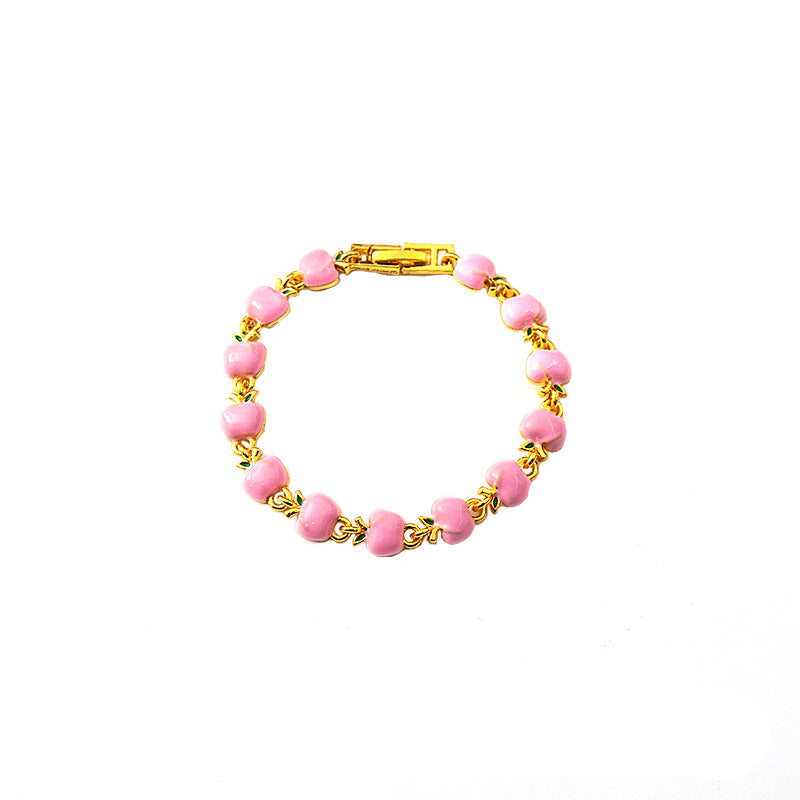 Fruit Apple Creative Personality Drop Oil Bracelets