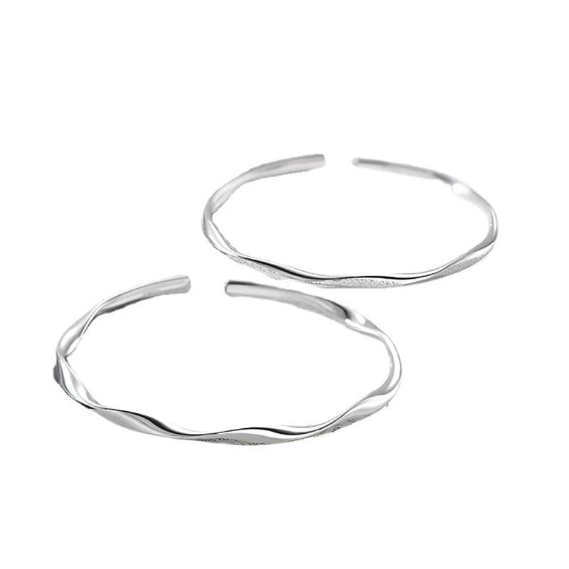 Women's & Men's One Pair Design Versatile High-grade Frosted Bracelets