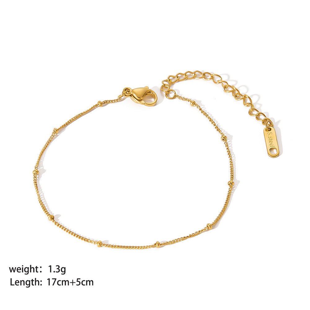 Women's Fashion Stainless Steel Fine Blade Chain Bracelets