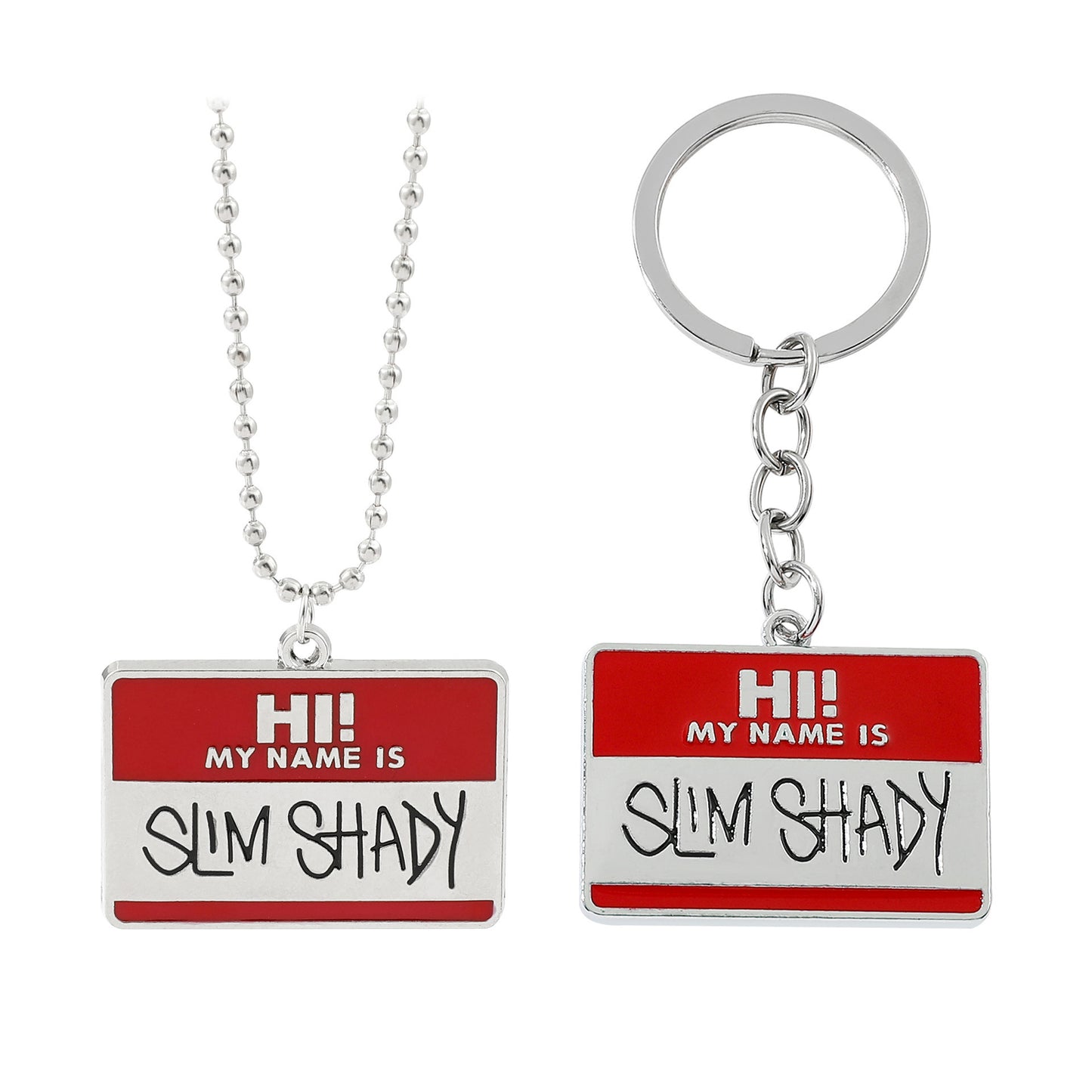 Hip Hop Rap Rascal Square Plate Necklace