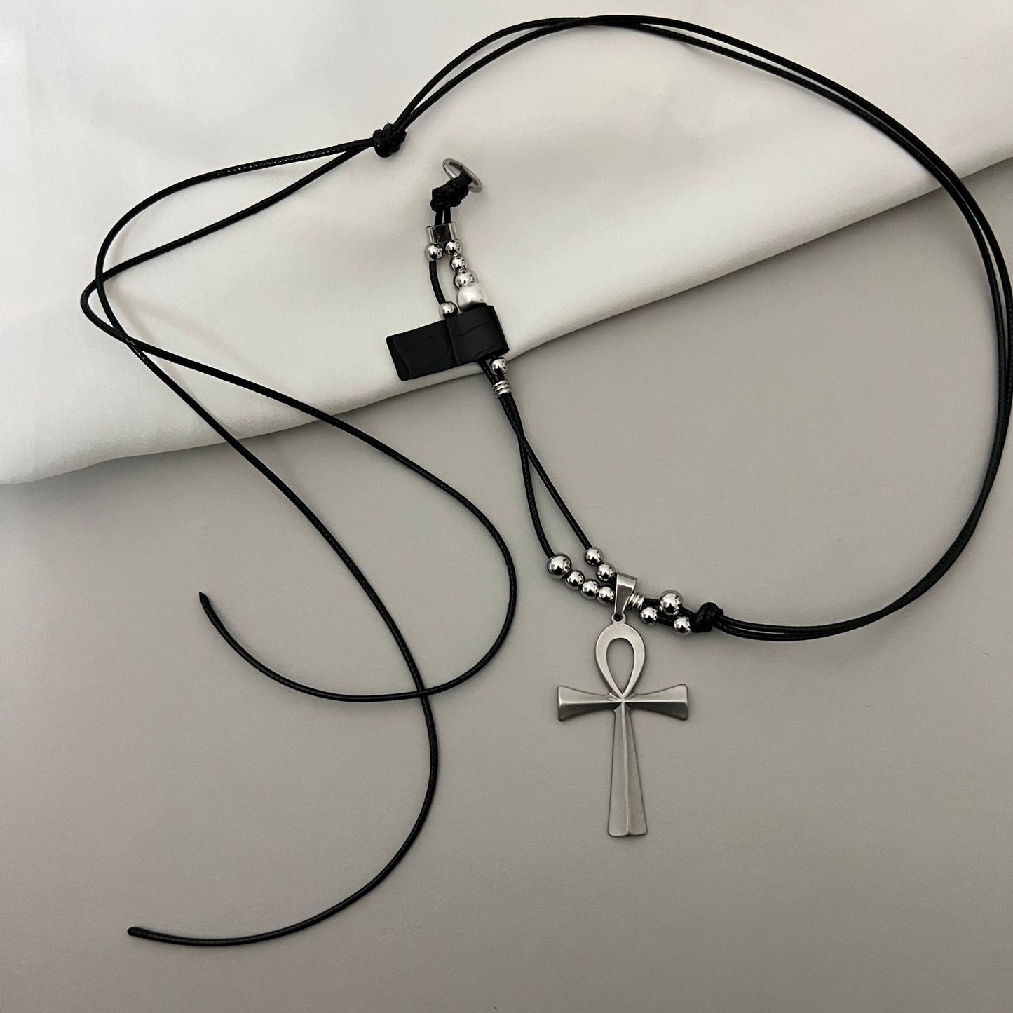 Leather Rope Titanium Steel Simple Fashion Necklaces