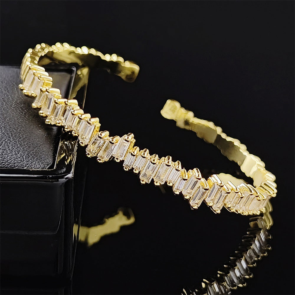 Women's Luxury Micro Inlaid Zircon Simple Hand Bracelets