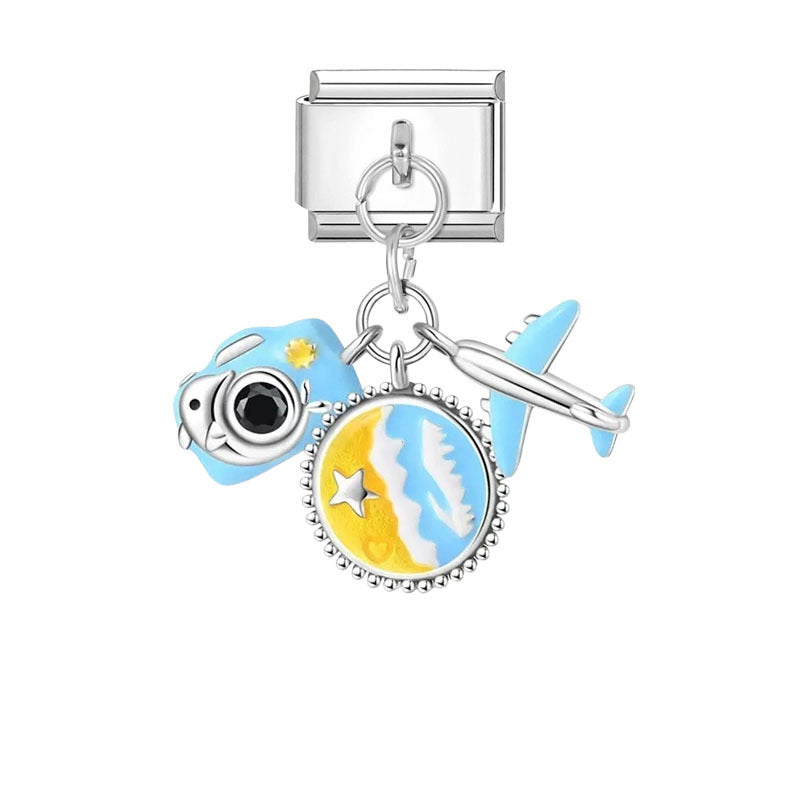 Creative Personality Italian Module Stainless Steel Bracelets