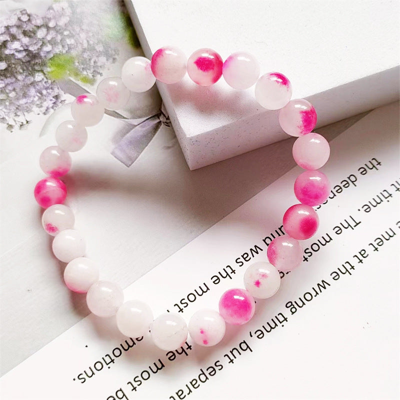 Live Broadcast Chalcedony Beaded Fashion Sweet Bracelets