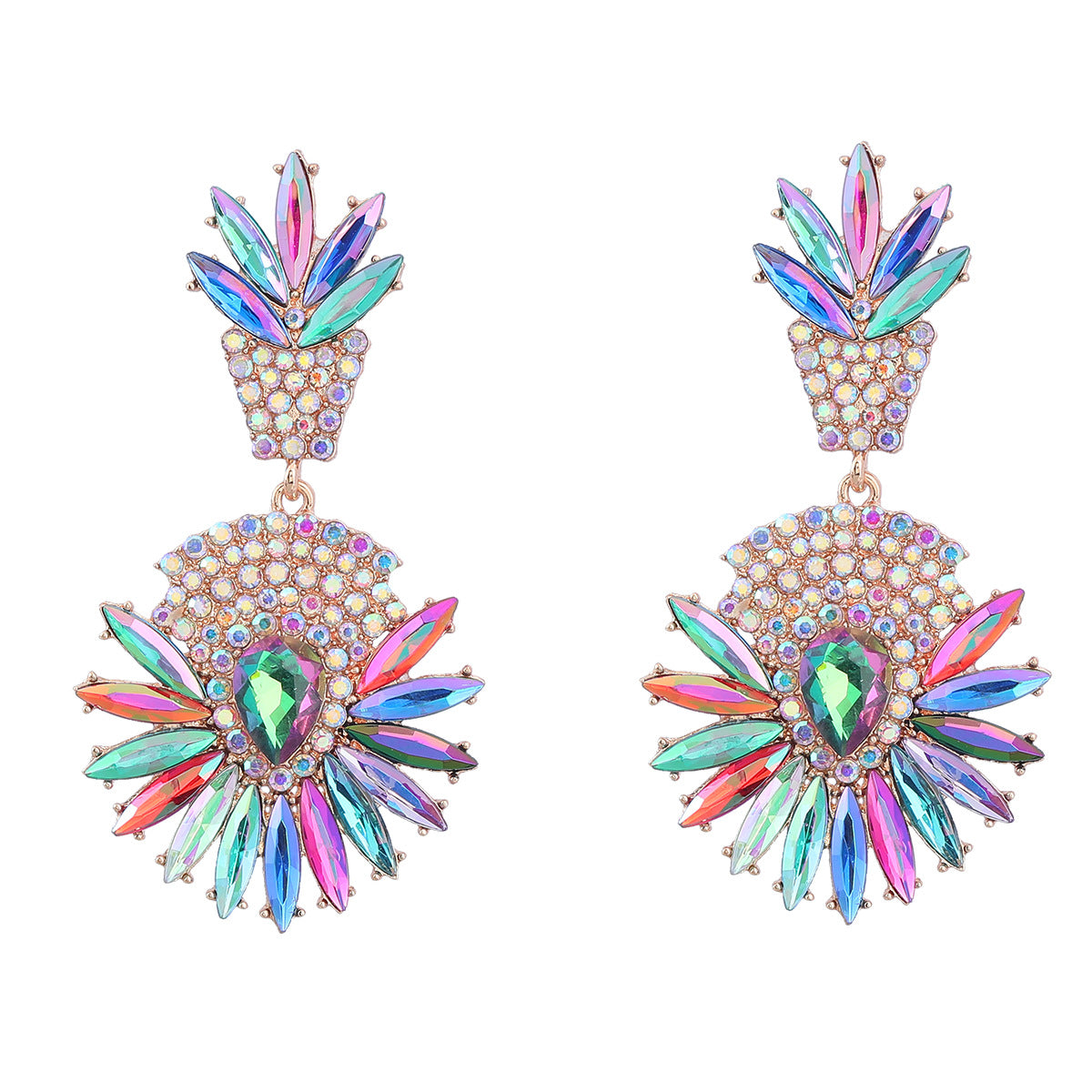 Women's Alloy Flower Bohemian Ethnic Style Full Earrings