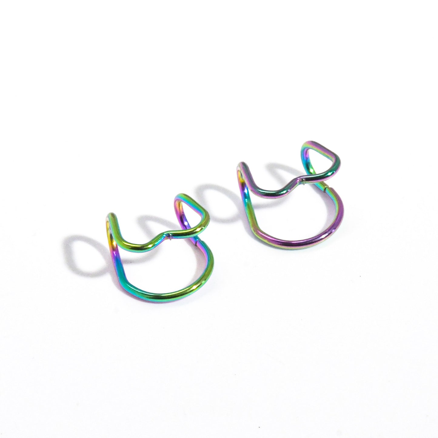 Women's Korean Style Simple Heart-shaped Peach Heart Stainless Ear Clip