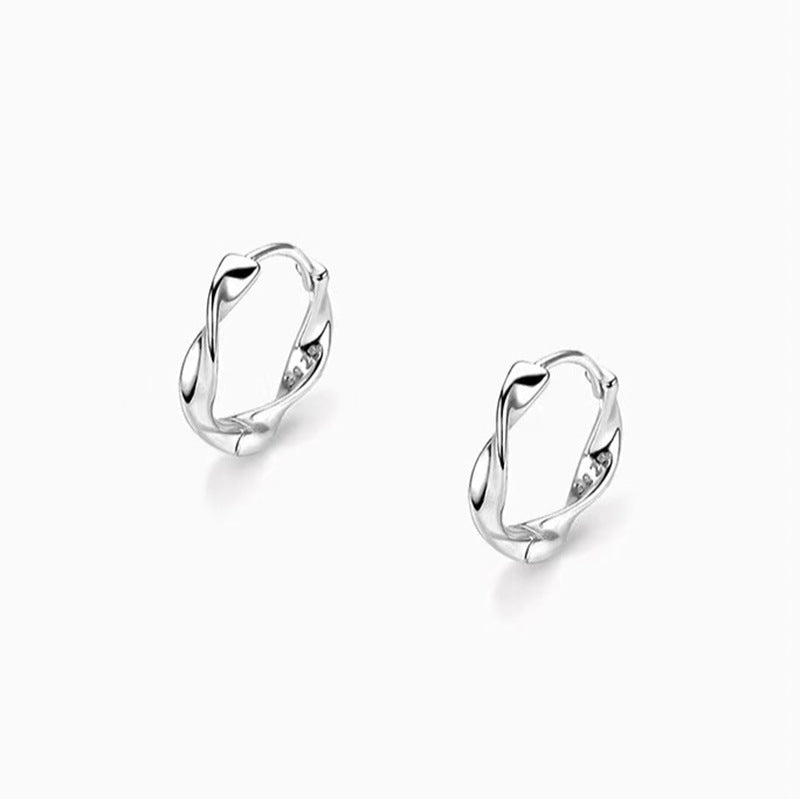 Mobius Strip Female Twist Male Simple And Light Earrings