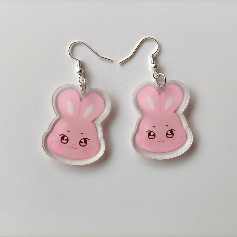 Unique Flash Double-sided Acrylic Ear Peripheral Earrings
