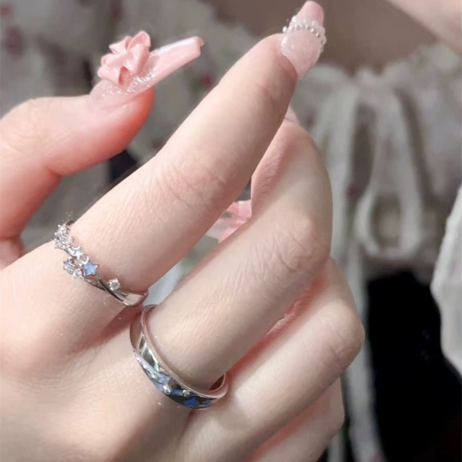 Women's & Men's Drop Night Couple Design High Sense Graceful Ring