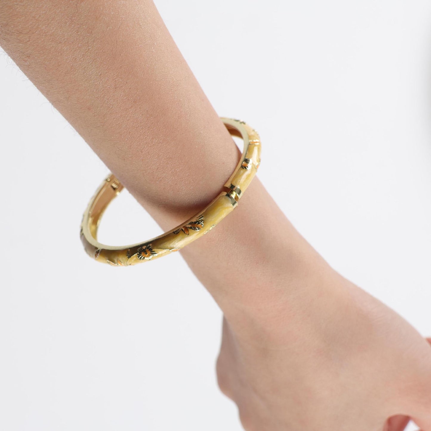 Ethnic Style Open Carved Chinese Handmade Metal Bracelets