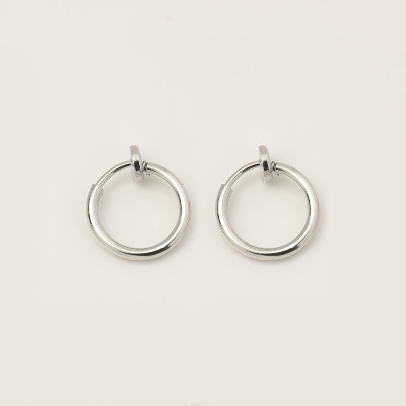 Korean Style Circle Personalized Simple Round Ear Clip