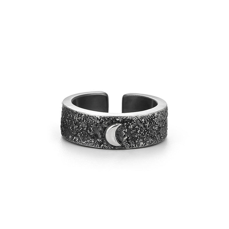 Handmade Sun And Moon Couple Male Female Personality Vintage Rings