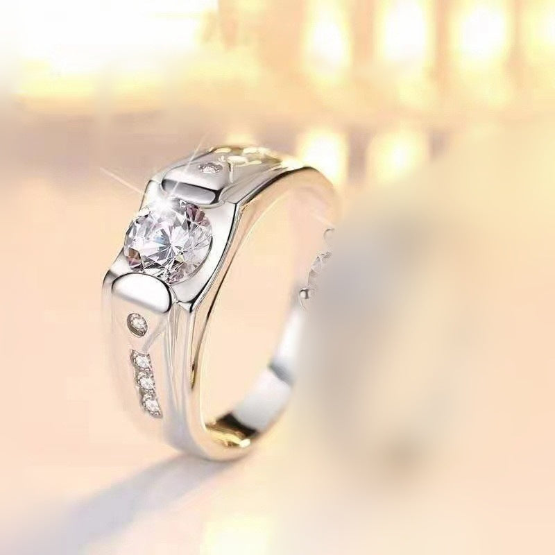 Women's & Men's Wedding Diamond Pair Get Girlfriends Birthday Rings