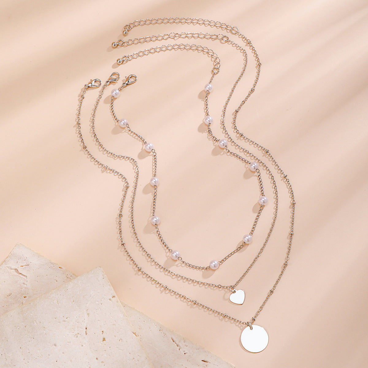 Chain Cold Style Simple Imitation Pearl Necklaces