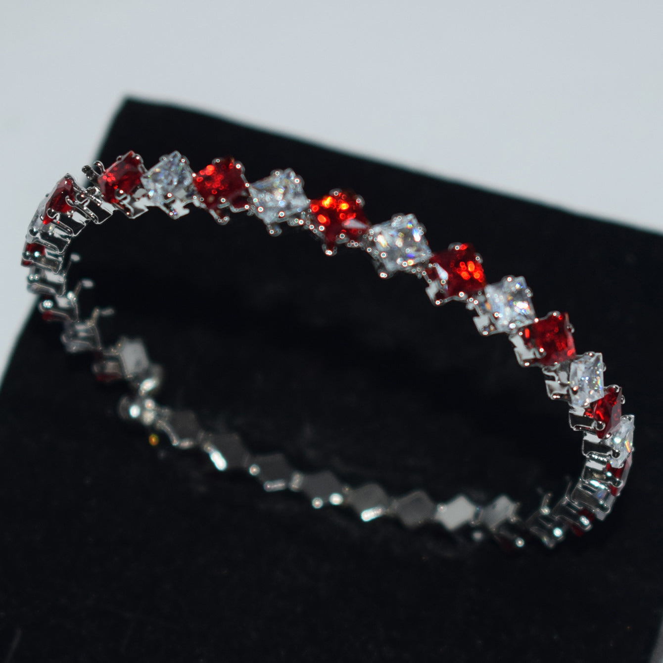 Women's Luxury Zircon Collar Ear Three-piece Horse Eye Fashion Jewelry Set