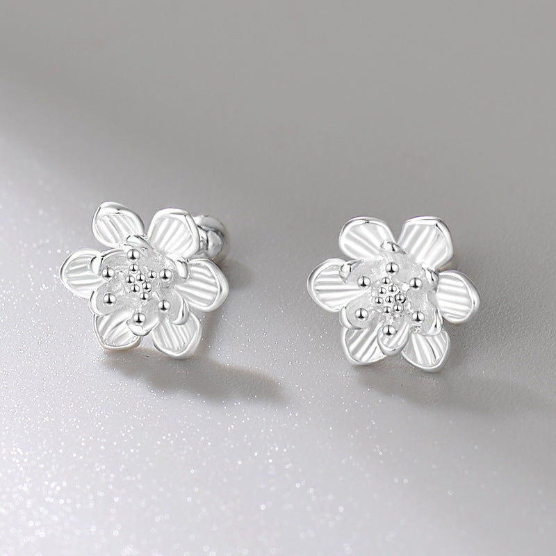 Women's Lotus Graceful Bone Nail Fresh And Earrings