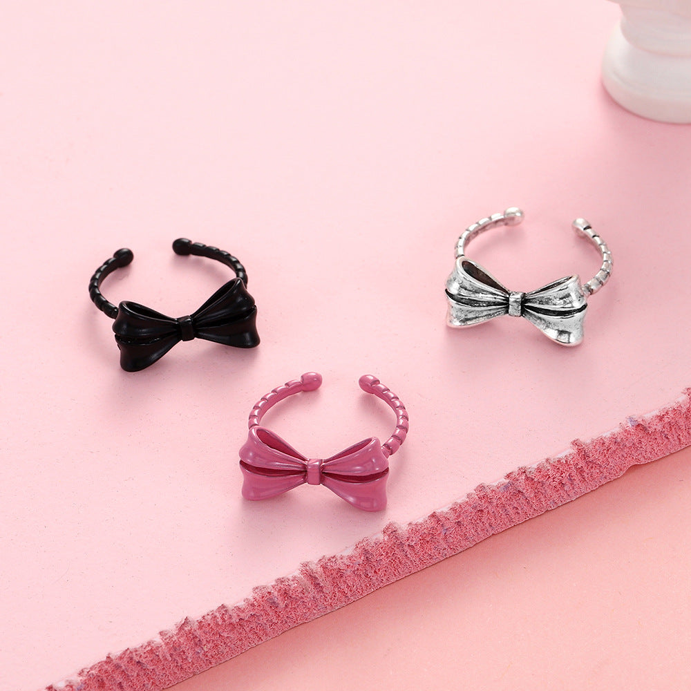 Women's Dream Bow Versatile Fashion Dripping Simple Rings