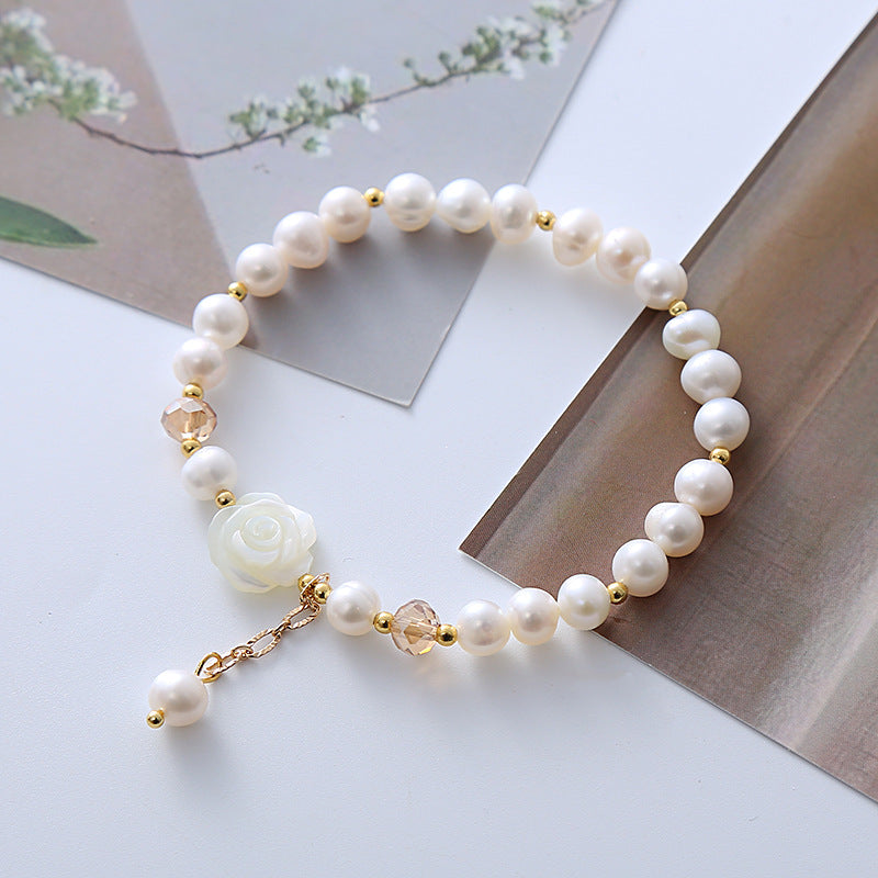 Light Luxury Minority Shell Flower Graceful Bracelets