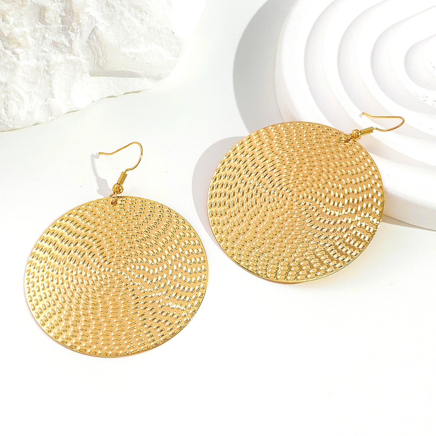 Stylish Round Female Geometric Exaggerated Classic Earrings