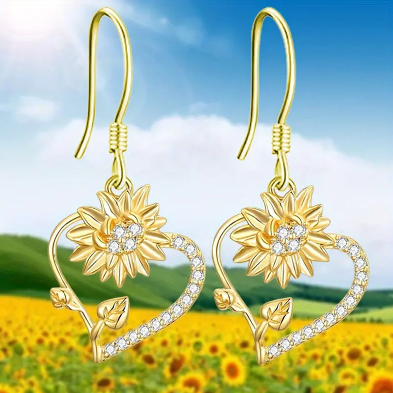 Dust Extract Exquisite Love Dolphin Bee Sunflower Fashion Jewelry Set