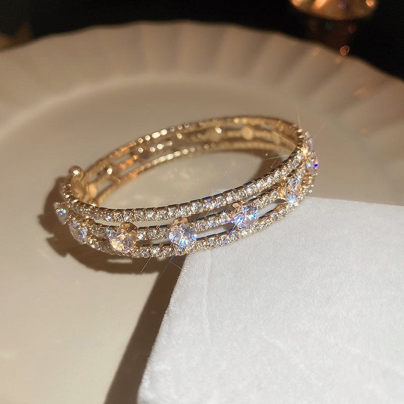 Women's Irregular Fashion Design Light Luxury High-grade Bracelets