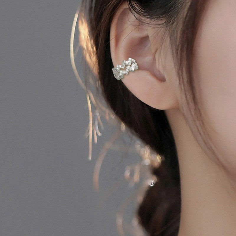 Starry Long Pearl Tassel Zircon Without Rings