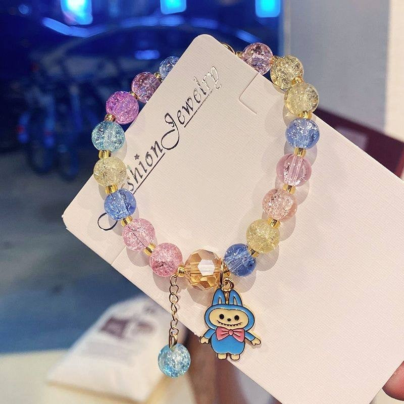 Super Fairy Camellia Crystal String Beads Color Small Daisy Female Bracelets