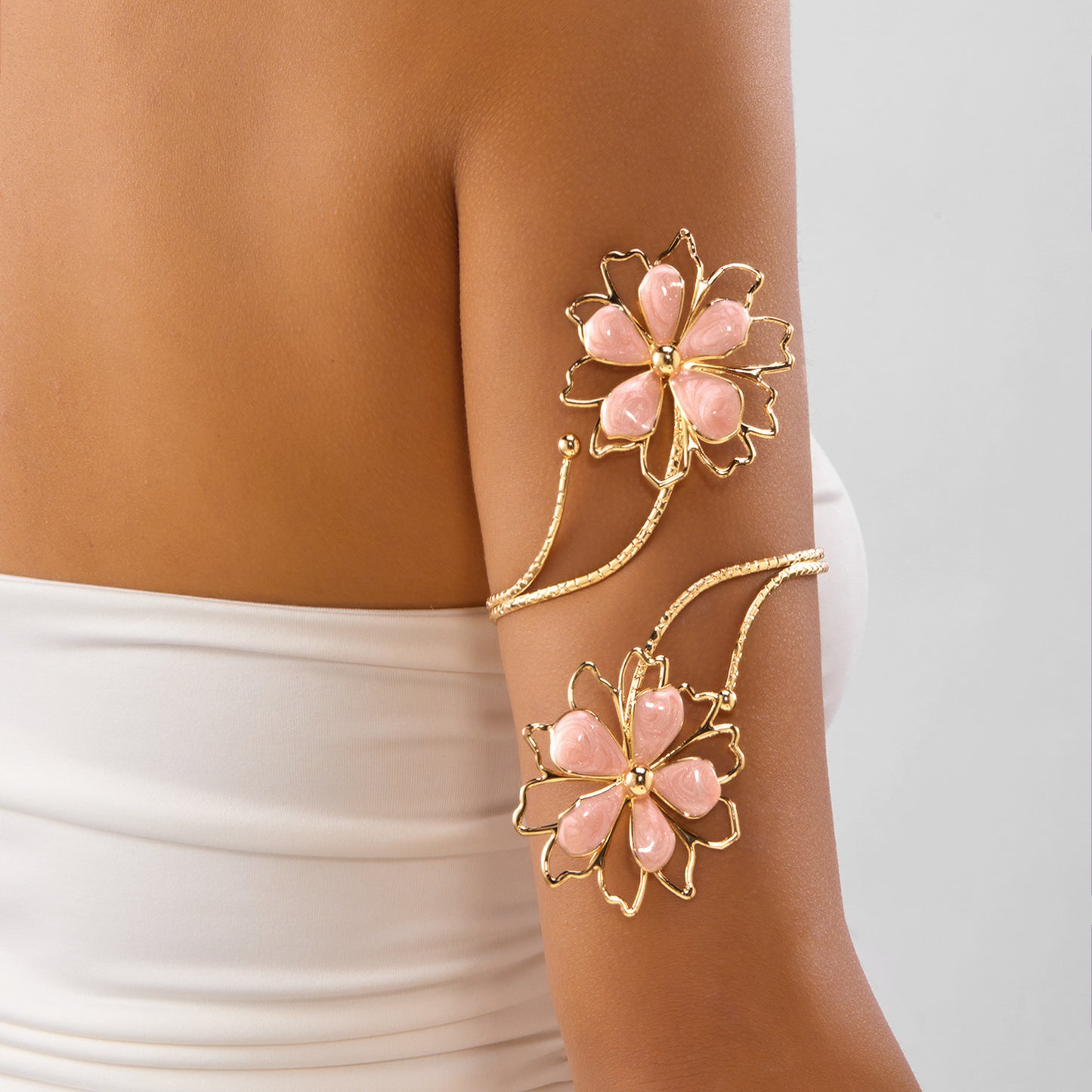 Hollow Three-dimensional Flower Niche Glaze Flowers Bracelet