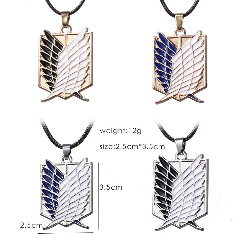 Anime Peripheral Attack On Titan Investigation Necklaces