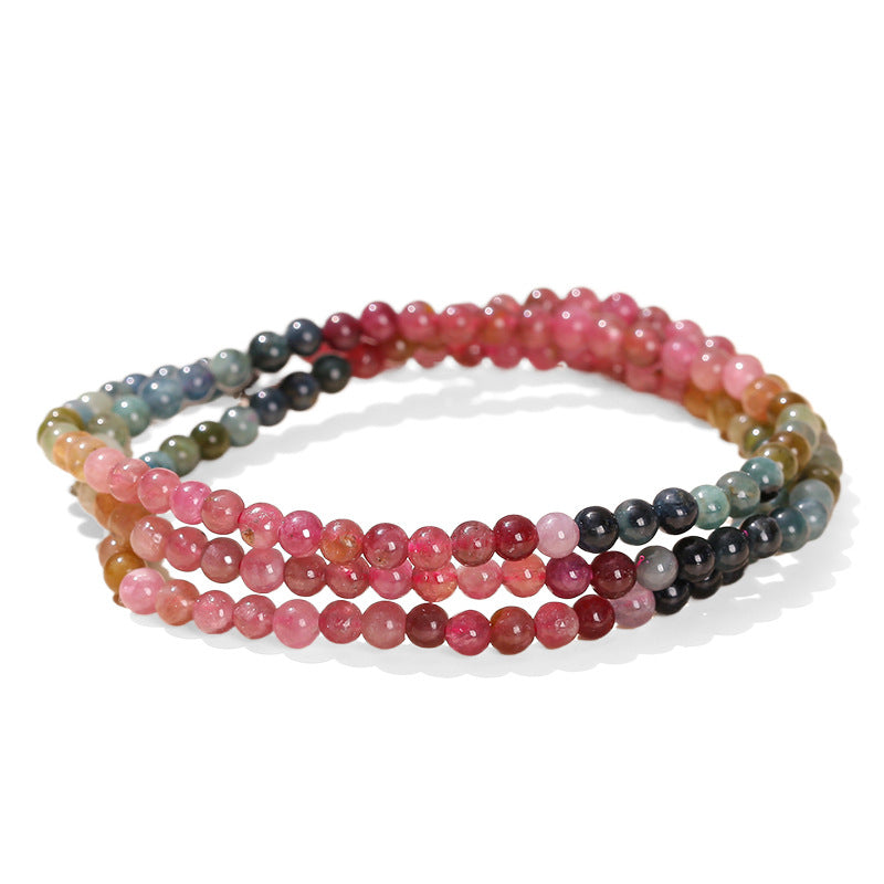 Natural Crystal Stone Collection Round Beads Bracelet