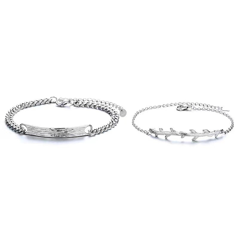 Women's & Men's One Pair Light Luxury Minority Design Bracelets