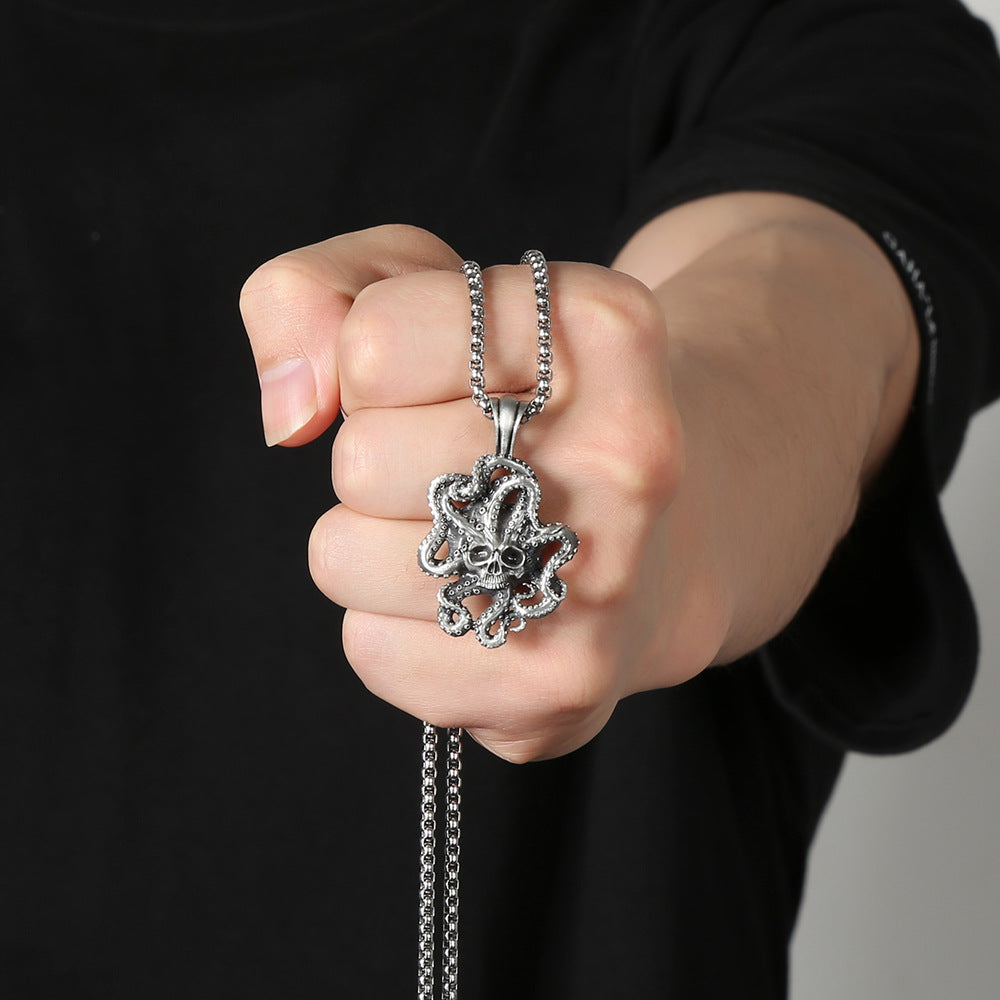 Men's Monster Pendant Mythos Ornament Hip Hop Necklaces