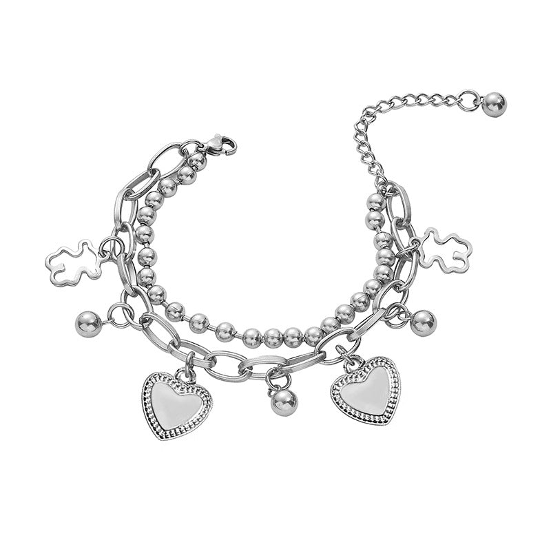 Stahl, kein Verblassen, vielseitige Ornament-Armbänder für Damen